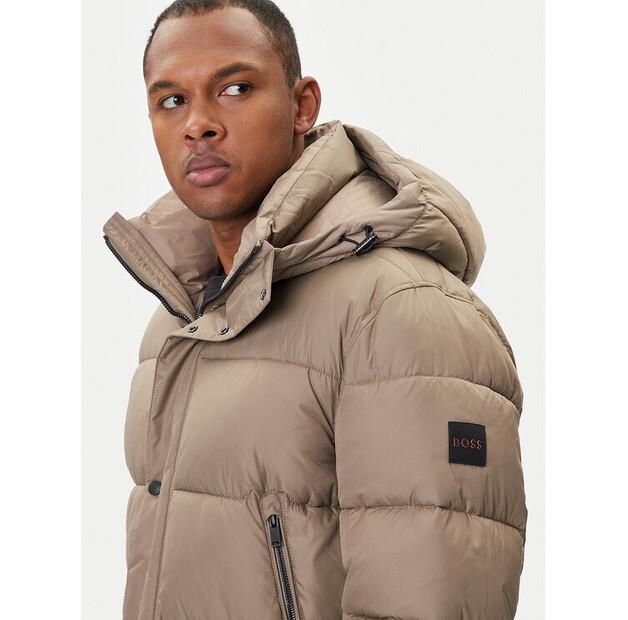 Winter Jacket BOSS Omaris 50528573, Khaki Color, Standard Fit