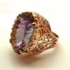 Vintage Synthetic Zirconia Gemstone Ring, Elegant Wedding and Party Ring for Women