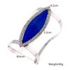DIEZI Fashion Metal Rhinestone Bangles Women Trendy Resin Crystal Bracelet Smooth Wide Opening Adjustable Bangle 2019 New
