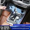 For BMW X5X7 G05 G07 -2026 Car Central Control Gear Panel Decorative Cover Protection Frame Interior Accessories