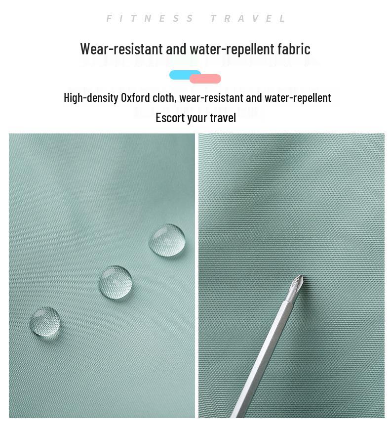 Sporttasche für Yoga mit großem Fassungsvermögen, bedrucktem Logo und Nass-/Trockenfach, ideal für Reisen und Fitnessstudio mit Schuhfach