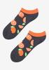 Women's Cotton Footies with Oranges Footies Oranges Marilyn SOCKS FOOTIES ORANGES Grey 36/40 WOMAN