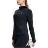 Fila Fitness Knitted Hooded Comfortable Long Sleeve Jacket Women Jackets Deep-Black A11W511503F-BK