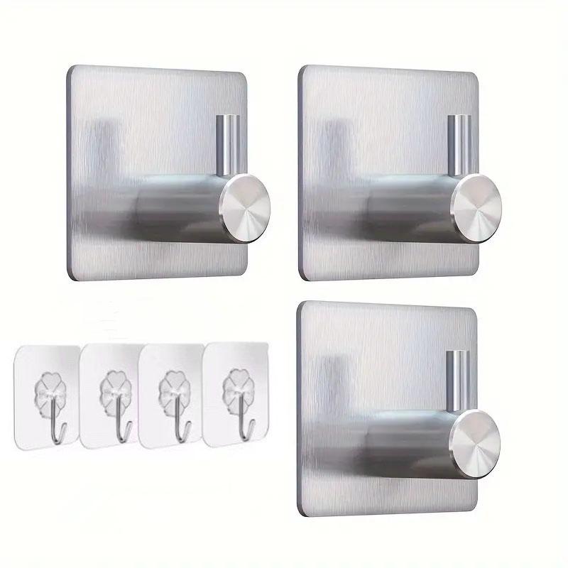 7/6pcs Wall Mounted Heavy-duty Wall Hook, Waterproof Stainless Steel Hook, Suitable for Hanging Towel Racks and Bathrooms