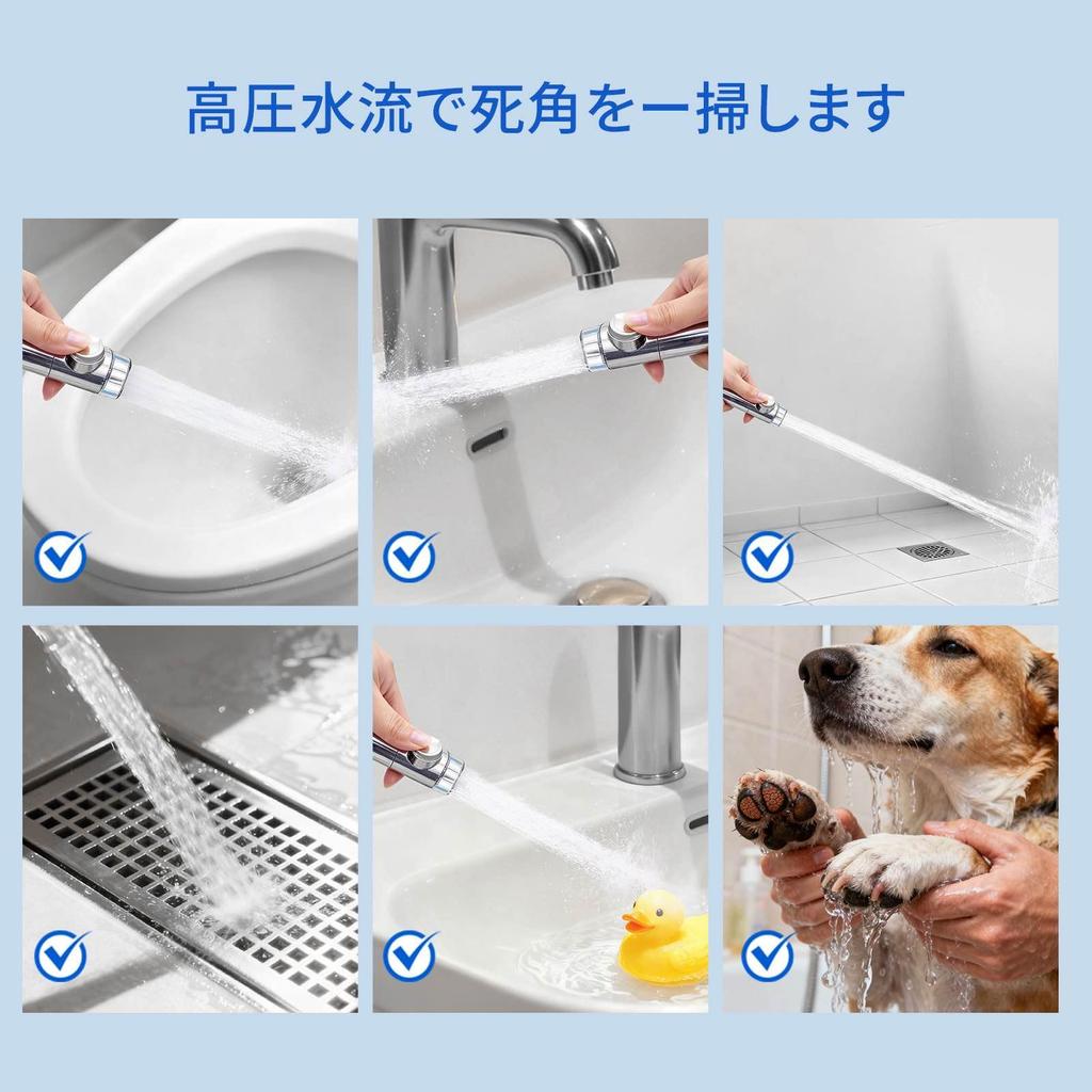 Blasendusche Wasserchlor Feuchtigkeitsspendend für Haare und Reinigend Kopfhaut-Spa-Duschkopf mit 6 Handbrausen Wassersperre und temporärer Stopp Hohe Wasserporen