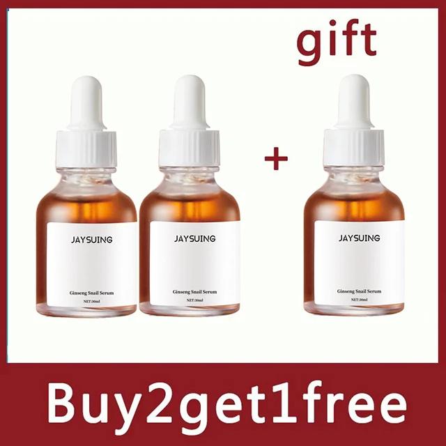 Ginseng Snail Serum Anti Wrinkle Aging Eye Face Lift Tightening Moisturising Smooth Fine Lines Brighten Korean Cosmetics 30ML