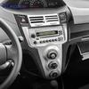 Für Toyota Yaris 2006 2007 2008 2009 2010 2011 Echter Weicher Carbonfaser-Aufkleber LHD Auto Mittelkonsole CD AC Knopf Zubehör