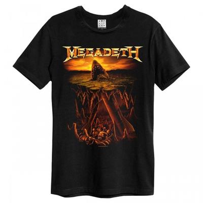 Amplified Unisex Adult Shark Nukes Megadeth T-Shirt