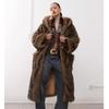 New Women's Fur Coat Winter Warm Imitation Fox Fur Coat Young Wolf Fur Hooded Trench Coat