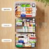 Compact Multi-Layer First Aid Kit: Spacious Family Medicine & Emergency Storage Box