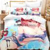 Cute Kanojo Okarishimasu Bedding Set Single Twin Full Queen King Size Bed Set Aldult Kid Bedroom Duvetcover Sets Anime Bed