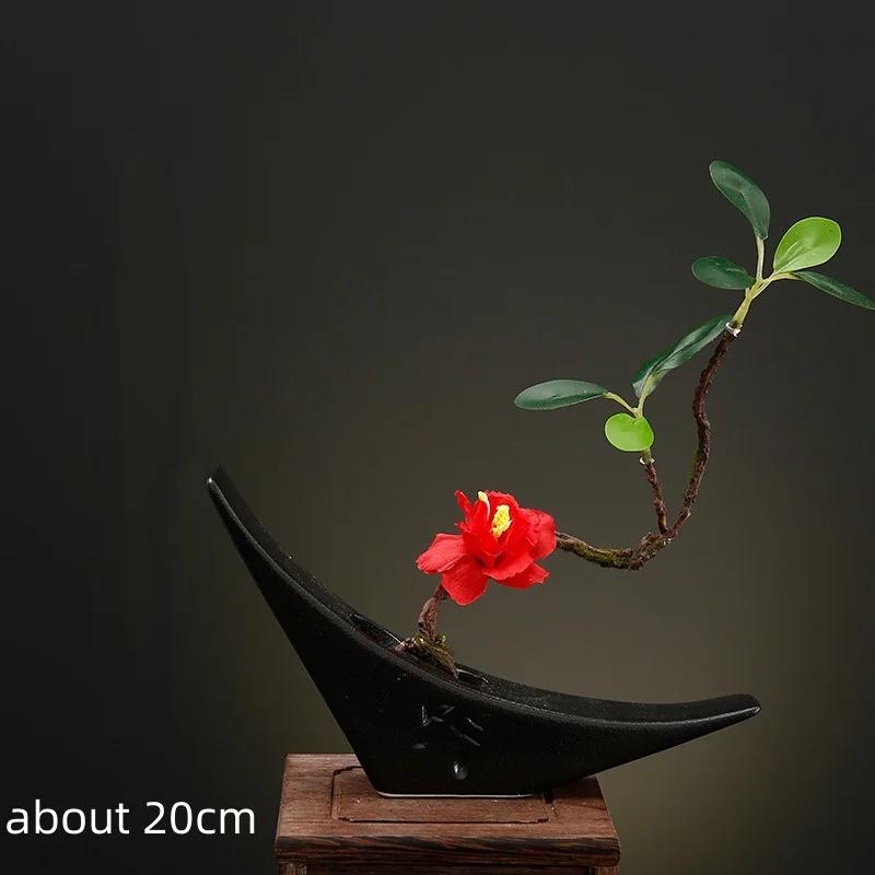 onigiri bento Sashimi Plate dish tray Decorative vase with flowers Sushi shop hotel Restaurant sea food decorations tree flower