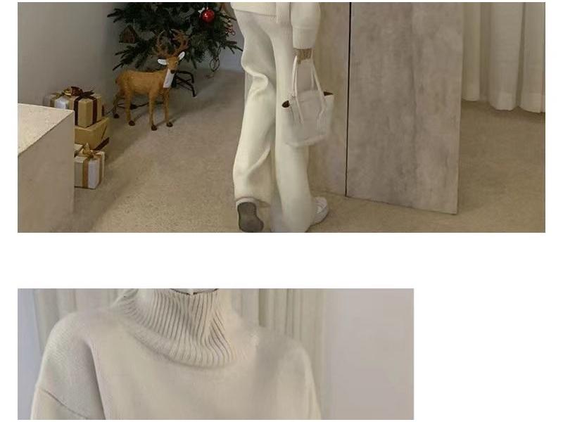 Women's Knitted Sweater: Autumn/Winter Hong Kong Style, Lazy Fit, Slimming, Thick, Versatile as Outer or Inner Wear
