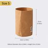 1pc Thickened Kraft Paper Bag Washable Packaging Bag Durable Paper Storage Bag  Home