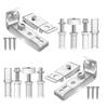 1 Set Bifold Door Hinges Spring Widely Used Sturdy Anti-rust Effortless Installation Repair Parts Stainless Steel Bifold Door Hardware Repair Kit Home