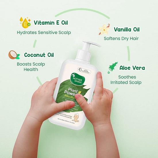 Mother Sparsh Plant Powered Naturalny szampon dla dzieci Skóra głowy i włosy dziecka 200 ml