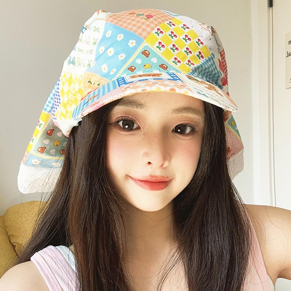 French Retro Headscarf Hat Sweet Loli Baseball Cap Versatile Sun Hat  Outdoor Seaside Vacation