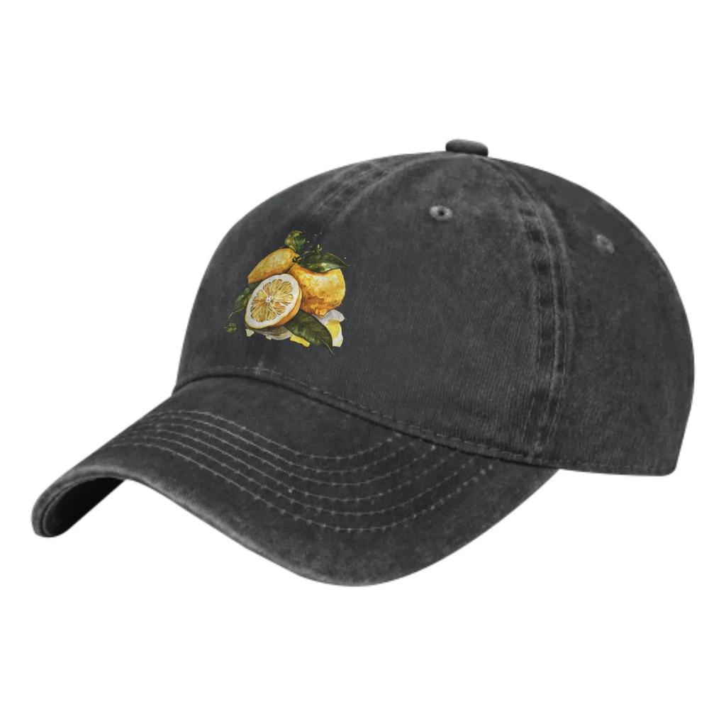 Sour Lemon Summer Classic Fashion Men Trucker Hat Cotton Breathable Women Cowboy Cap Outdoor Leisure Basketball Caps