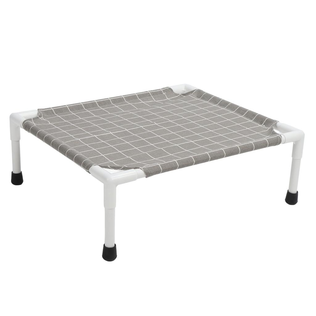 Elevated Dog Bed Sturdy Cooling Raised Dog Bed Detachable Washable Portable Pet Cot for All Seasons Square Pattern