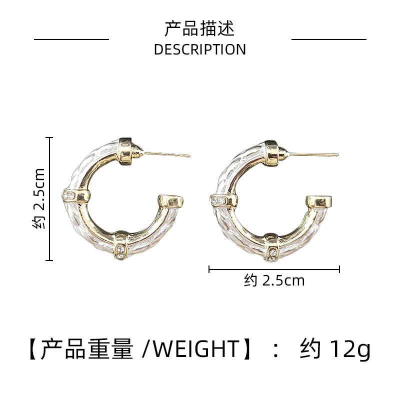 Earrings Light Luxury Premium Earrings Geometric Cold Wind Earrings Premium Niche Jewelry