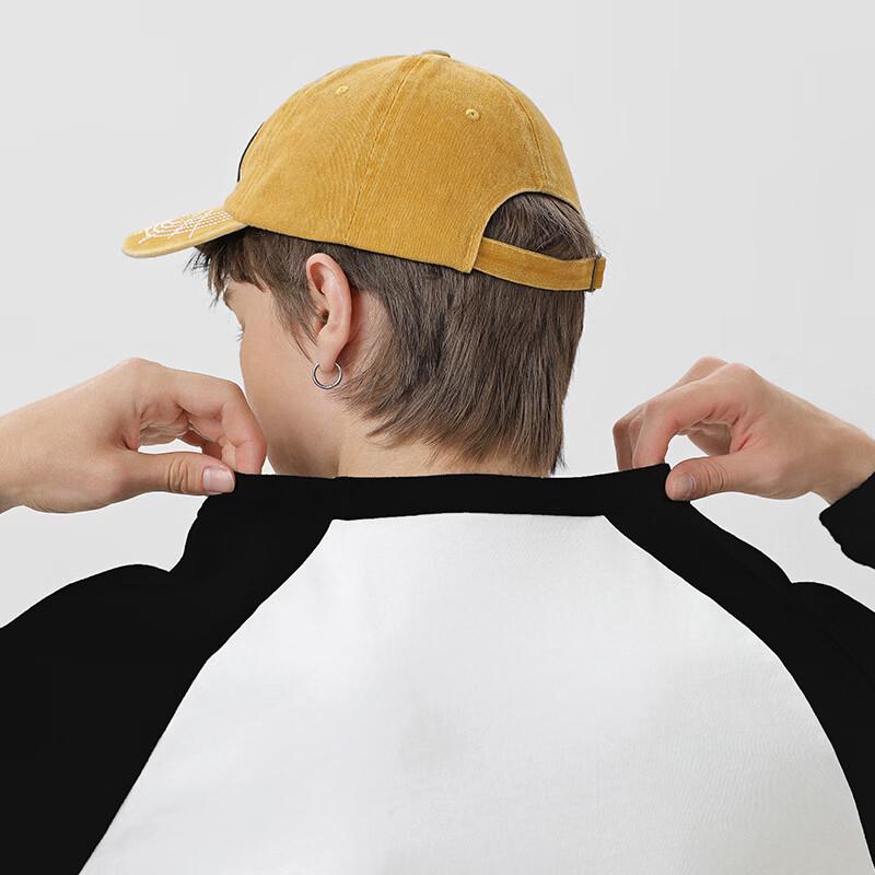 Mark Fairwhale Men's Retro Color-Block Long Sleeve T-Shirt
