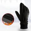 Outdoor Gloves Men's Winter Plus Velvet Thickened Warm Touch Screen Non Slip Cycling Biking Double Sided Fleece Gloves