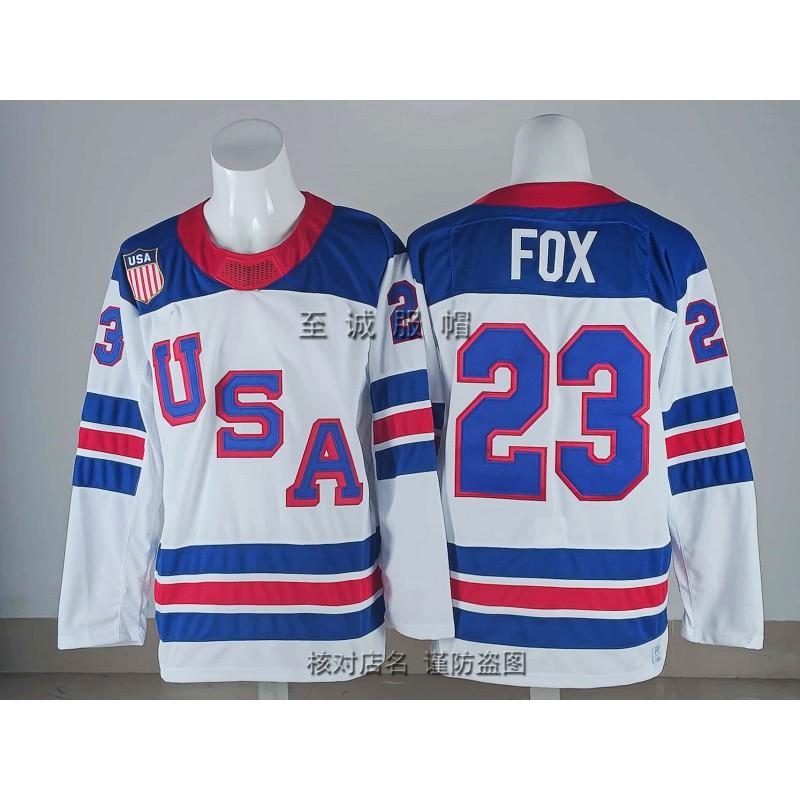 Mens Ice Hockey Practice Jersey USA Team Style Vintage Embroidered Training Uniform Adult Players
