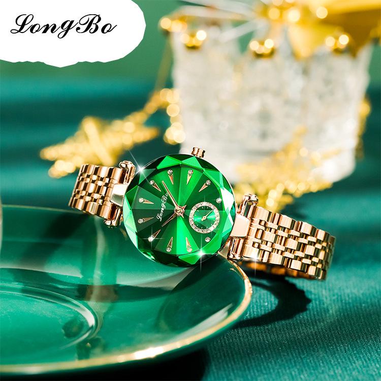 Longbo Women's Waterproof Fashion Quartz Watch with Live Broadcast and Minimalist Design