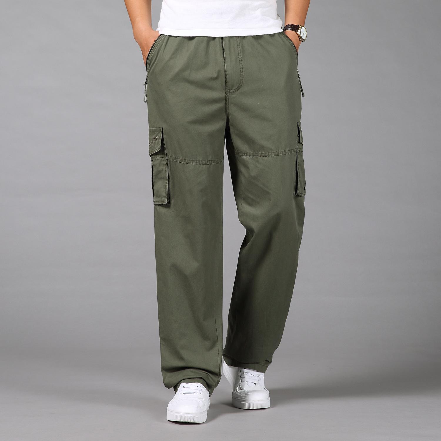 Мужские повседневные брюки большого размера — фото 9