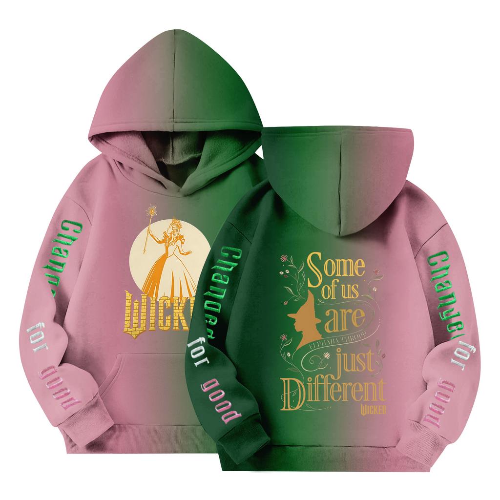 Kinder Langarm Lockerer Pullover Buchstabenaufdruck Kordelzug Kapuzen-Sweatshirt