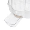 Large 6-Grid Rotating Grain Storage Bin - 27.56LBS One-Click Food Dispenser Sealed Moisture-Proof Rice Container for Rice Nut