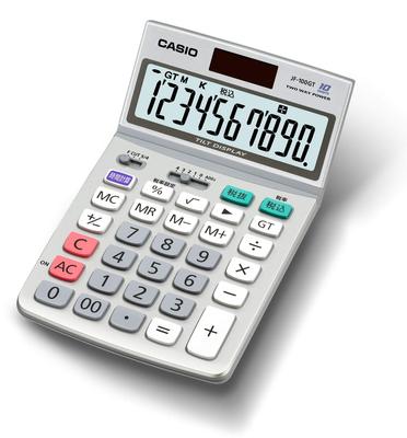 Casio Konformer Rechner zum Gesetz über umweltfreundliche Beschaffung 10-stellig Just Type Eco-Marke zertifiziert JF-100GT-N
