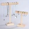 Multipurpose Jewelry Display Stand, Wooden Accessory Organizer for Watches, Ideal for Hair Ties, Headbands, Keychains