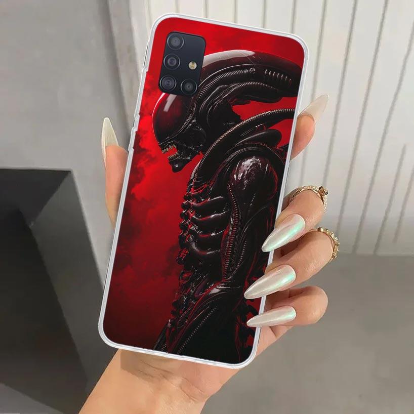 Cool A-Alien X-Xenomorph Phone Case for Samsung Galaxy A52 A32 A22 A12 A02S A50S A30S A10S Note 20 Ultra 10 Plus S10 A31 A20 A71