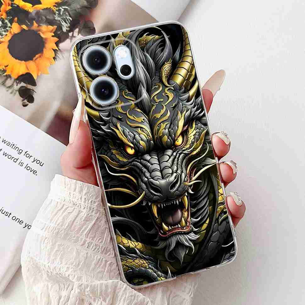 Für Oppo Reno14 F 5G CPH27436.57" Hülle Bunte Schmetterlingsblumen TPU Weiche Silikonhülle Für Oppo Reno 14 F RENO14F Handyhüllen