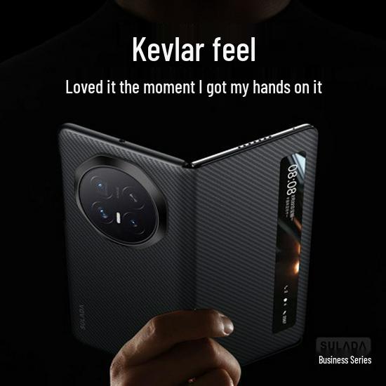 Honor Magic V6 Flip Case: Magnetic, Shockproof, Fiber Texture Business Protective Cover