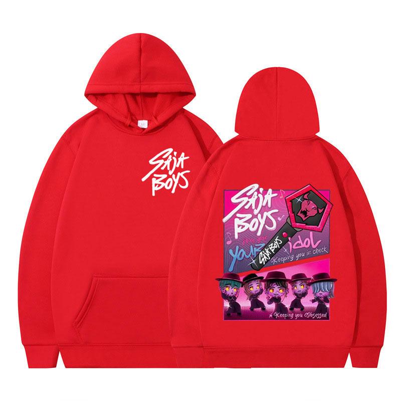 Kpop Demon Hunter Saja Boys Anime Hoodie Men Women Casual Fashion Tracksuit Winter Long Sleeves Aesthetic Trend Loose Sweatshirt