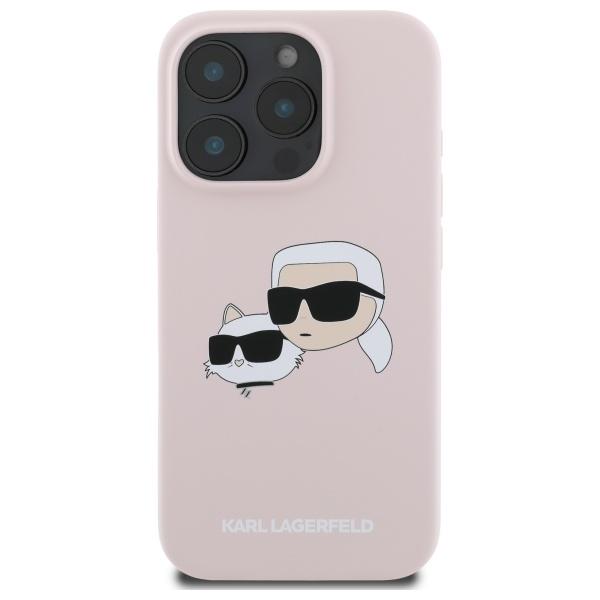 Etui do iPhone 16 Pro Max Karl Lagerfeld MagSafe różowe