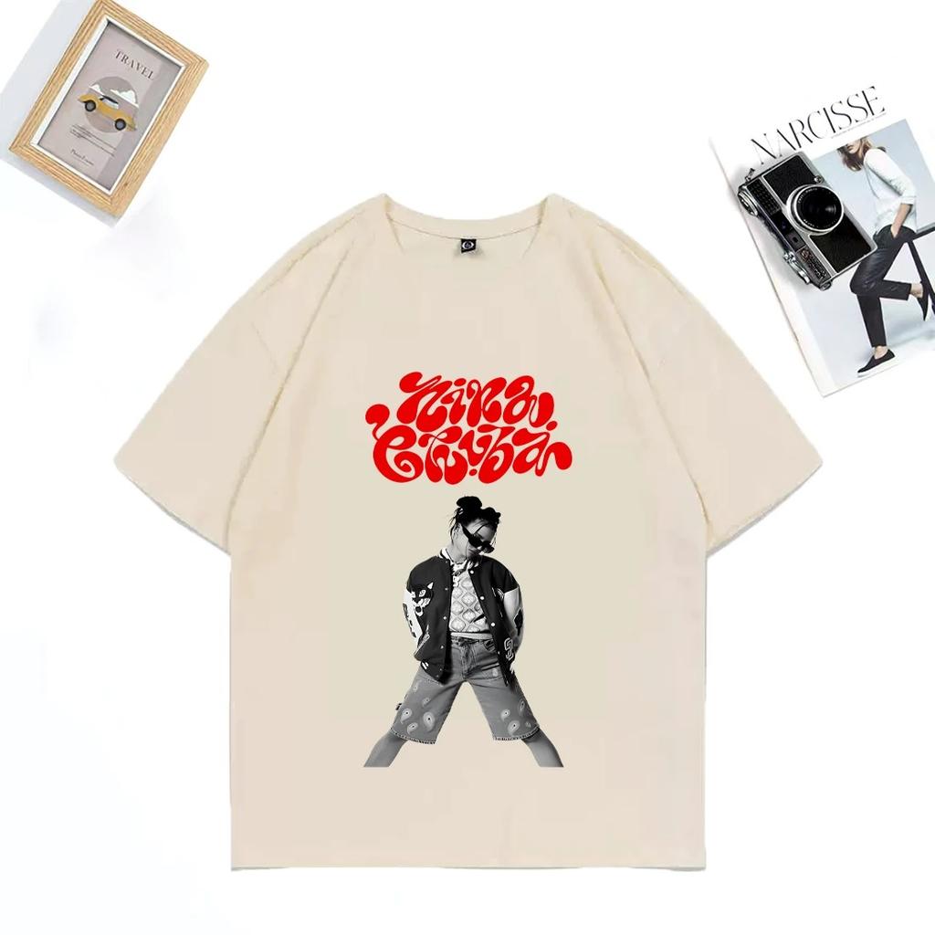 Nina Chuba grandes tailles hauts vintage T-shirt Hommes Femmes manches courtes Vêtements Mode Graphiques t-shirt Hip Hop 100% Coton T-shirts