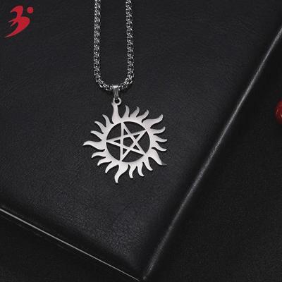 Sun Evil Power Supernatural Edelstahl TV-Serie Halskette