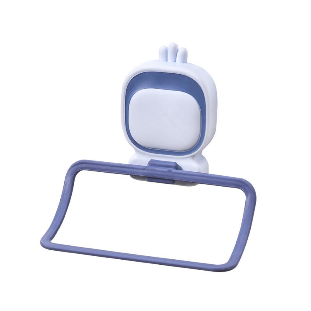 Wall Mounted Punch Free Towel Ring Waterproof Bathroom Towel Hanger Hand Towel Ring Household синий/серый
