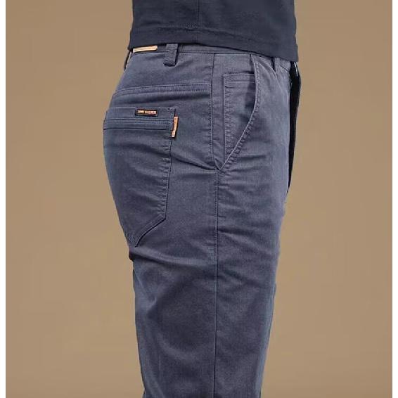 Spring And Autumn High End Versatile Men'S Casual Pants Loose Straight Tube Trendy Brand Light Business Stretch Long Pants