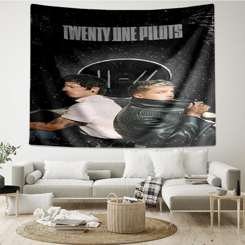 Twenty One Pilots Music Evolution Quick-Dry Tapestry Hanging for Bedroom,Livingroom, Playroom,Decor Art Room Wall Tapestry Holiday and Birthday Gifts