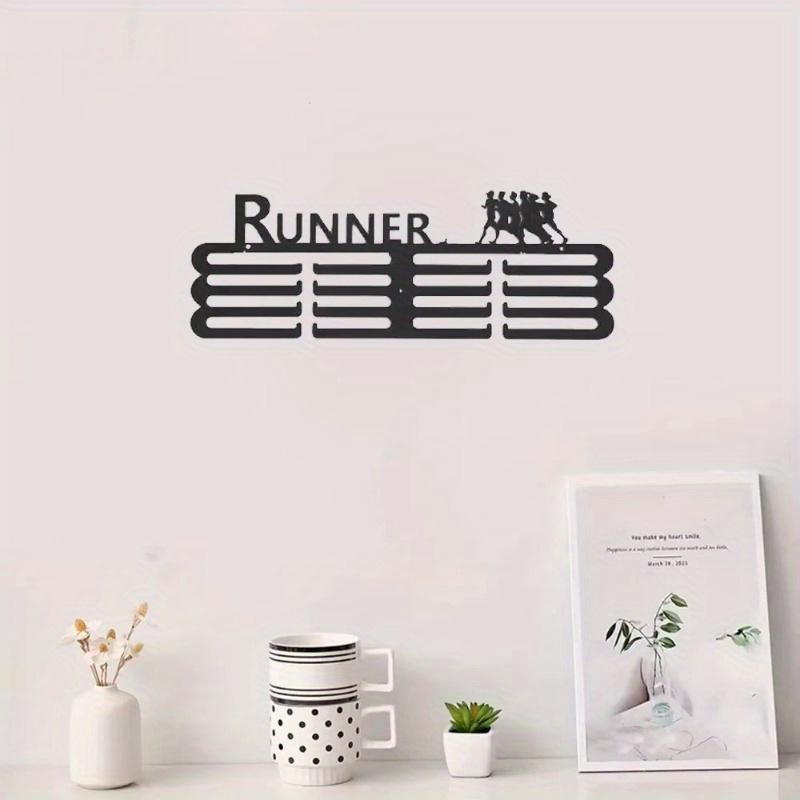 Elegant Metal Medal Display Shelf 9 Wall Hanging Options for Home Office Race Mementos Decor Gift