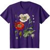 Papavero Rosso Papaveri Botanici T-shirt Papavero Rosso