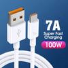 Καλώδιο φόρτισης 1M 2M Super Charging USB σε Type-C Καλώδιο φόρτισης 100W 7A Fast Charge Data για Huawei Xiaomi Quick Chager
