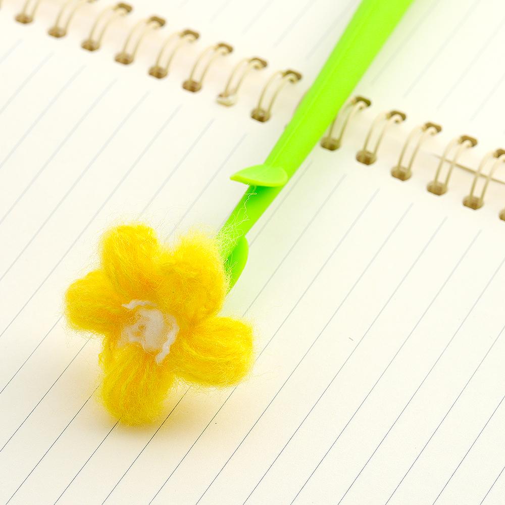 

1 шт. Kawaii школьные принадлежности канцелярские принадлежности гелевая ручка креативный милый цветок цвет сладкий стиль забавная милая ручка Ink Color：Black