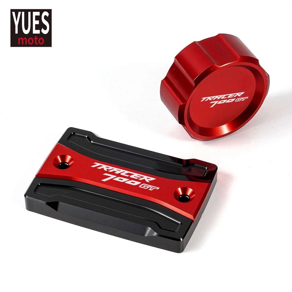 Motorcycle Accessories Front & Rear brake Fluid Cylinder Master Reservoir Cover Cap For Yamaha Tracer 700 GT 2016-2018