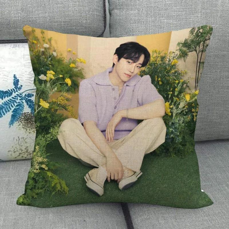 Kpop Lee Junho Pillowcase High Quality Home Textile Cotton Linen Fabric 45x45cm One Side Decoration Pillow Cover New WJY10.16
