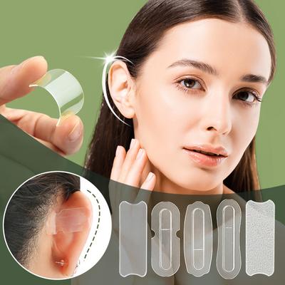 5sheets Clear Elf Ear Stickers Stand Ear Stereotypes V-Face Stickers Separate Ears Correction Stickers Send Invisible Silicone Ear Stickers